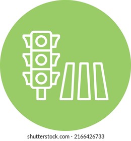 Vector Design Pedestrian Icon Style