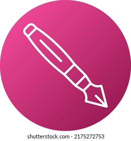 Estilo del icono de la pluma de diseño del vector
