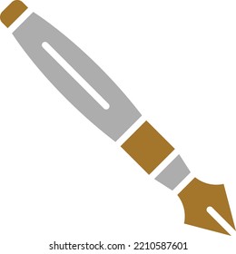 Estilo del icono de la pluma de diseño del vector