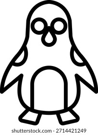 Estilo de Ícone Pinguim do Design de Vetor