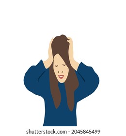 vector design of people who are experiencing severe stress
