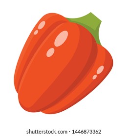 Vector design of pepper and ingredient sign. Set of pepper and cooking stock symbol for web.