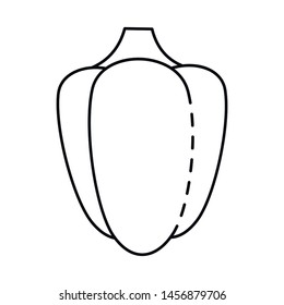Vector design of pepper and ingredient symbol. Collection of pepper and cooking vector icon for stock.