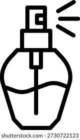 Estilo de ícone de perfume de design de vetor