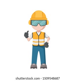 Vector design of personal protective equipment for work. Occupational Health and Safety