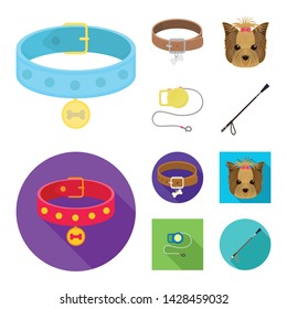 Vector design of pet and accessories symbol. Collection of pet and shop stock vector illustration.