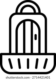 Estilo de icono de caja de mascotas de diseño de Vector