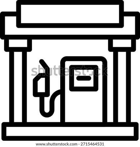 Vector Design Petrol Station Icon Style