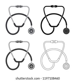 Vector design of pharmacy and hospital icon. Collection of pharmacy and business stock symbol for web.