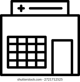 Vektor Design Apotheke Symbolstil