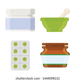 Vector design of pharmacy and pharmaceutical icon. Collection of pharmacy and health vector icon for stock.