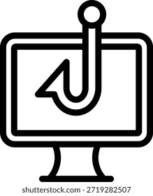 Diseño de Vector Phishing Icon Style