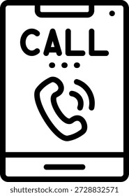 Estilo de Ícone de Atendimento de Telefone de Design de Vetor