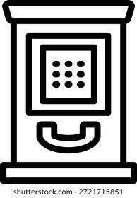 Vector Design Phone Booth Icon Style
