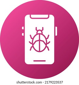 Vector Design Phone Virus Icon Style