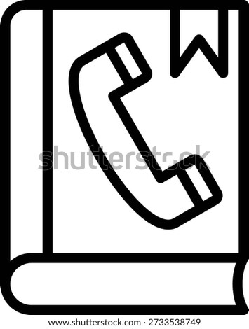 Vector Design Phonebook Icon Style