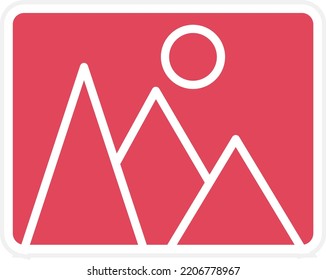 Estilo de icono fotográfico de diseño de vector
