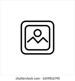 Icono de foto de diseño de vectores para la web