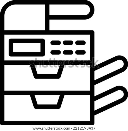 Vector Design Photocopier Icon Style