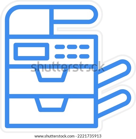 Vector Design Photocopier Icon Style