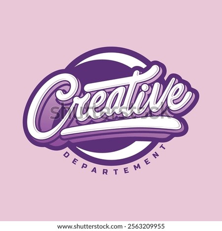 Vector design of the phrase “Creative Department” in a bold and artistic typography style. Ideal for design agencies, branding visuals, creative teams, and print materials.