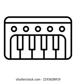 Vector Design Piano Keyboard Icon Style