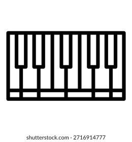 Diseño de Vector Teclas de piano Icon Style