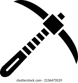 Vector Design Pickaxe Icon Style