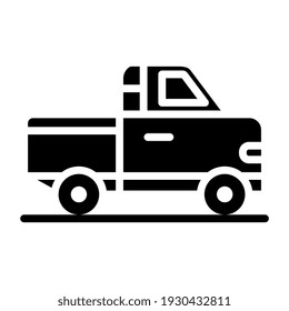 Vector design of pickup van, editable icon