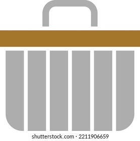 Diseño de vectores Estilo de icono de cesta de picnic