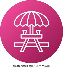 Vector Design Picnic Table Icon Style