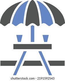 Vector Design Picnic Table Icon Style