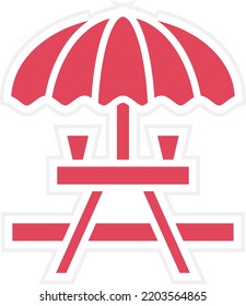 Vector Design Picnic Table Icon Style