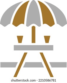 Vector Design Picnic Table Icon Style