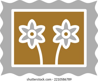 Estilo del icono del marco de la imagen de diseño del vector