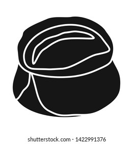 Vector design of pie and breakfast  symbol. Collection of pie and tasty  stock symbol for web.