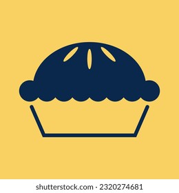 Vector design of pie icon, graphic design suitable for logo, web, application