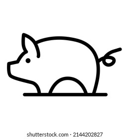diseño vectorial, ilustración de forma de cerdo