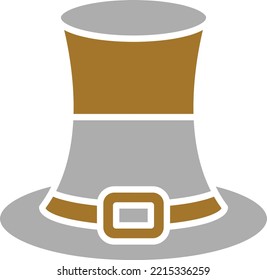 Vector Design Pilgrim Icon Style