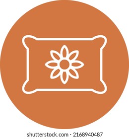 Estilo de icono de almohada de diseño de vectores