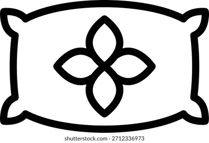 Estilo de ícone de travesseiro de design de vetor