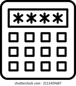 Vector Design Pin Code Icon Style