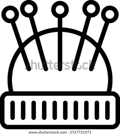 Vector Design Pin Cushion Icon Style