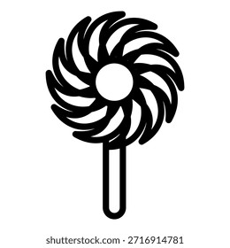 Vector Design Pin Wheel Icon Style