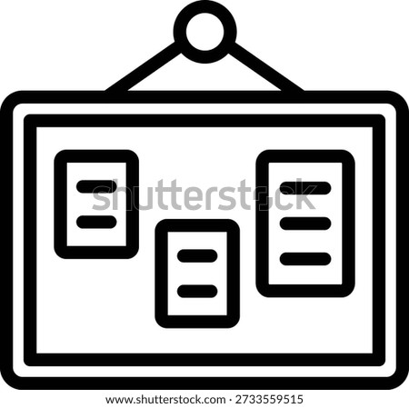 Vector Design Pinboard Icon Style