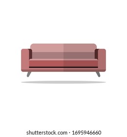 Vector design, Pink sofa for decoration living room.