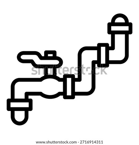 Vector Design Pipe Icon Style