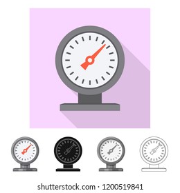 Vector design of pipe and tube icon. Set of pipe and pipeline vector icon for stock.