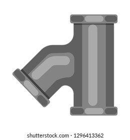 Vector design of pipe and tube logo. Collection of pipe and pipeline stock vector illustration.