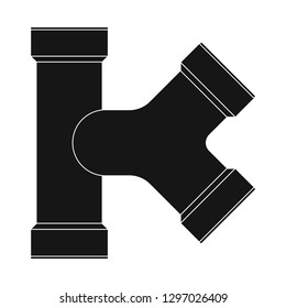 Vector design of pipe and tube logo. Collection of pipe and pipeline vector icon for stock.